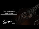 Godin Arena Pro Cutaway Bourbon Burst Nylon String Electro Guitar