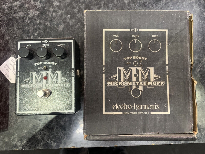 Electro-Harmonix Micro Metal Muff Effects Pedal with Top Boost (With Box)