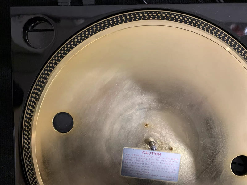 Technics SL-1200's Ltd Gold Limited Edition DJ Turntables Record Players (Pair)