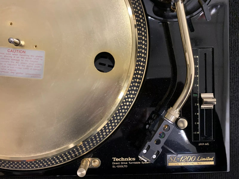 Technics SL-1200's Ltd Gold Limited Edition DJ Turntables Record Players (Pair)