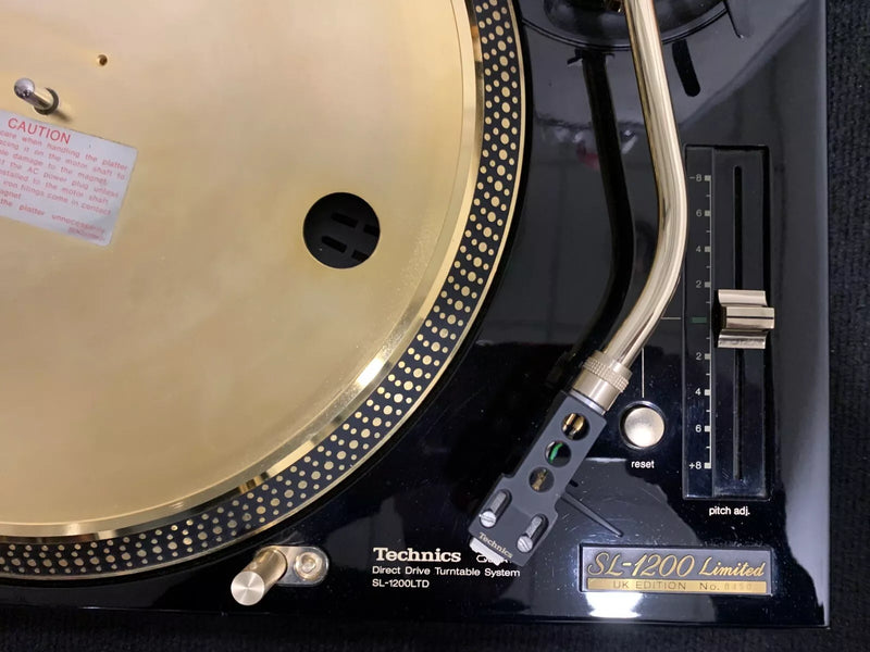 Technics SL-1200's Ltd Gold Limited Edition DJ Turntables Record Players (Pair)