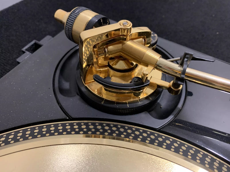 Technics SL-1200's Ltd Gold Limited Edition DJ Turntables Record Players (Pair)