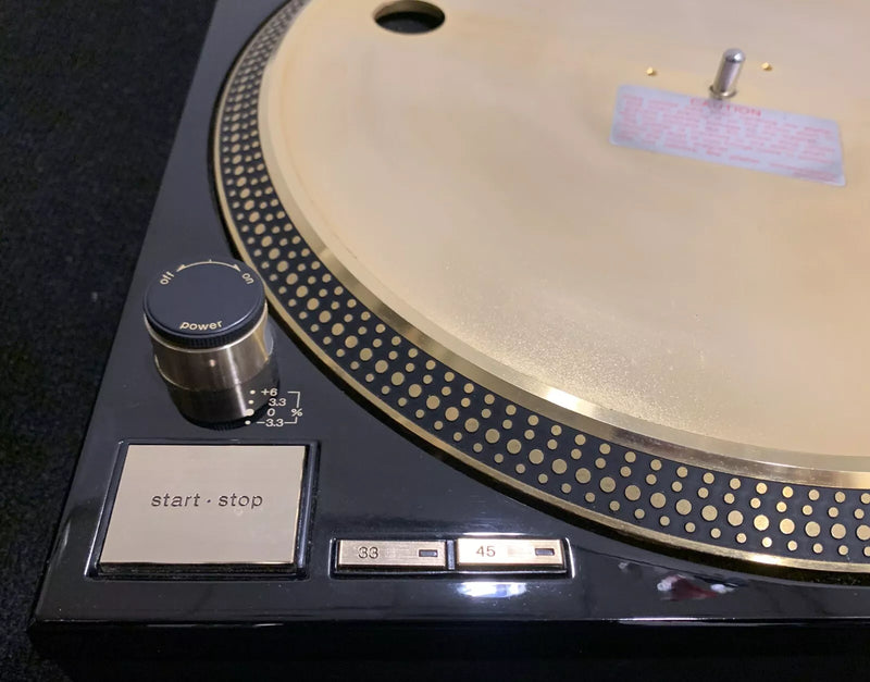 Technics SL-1200's Ltd Gold Limited Edition DJ Turntables Record Players (Pair)