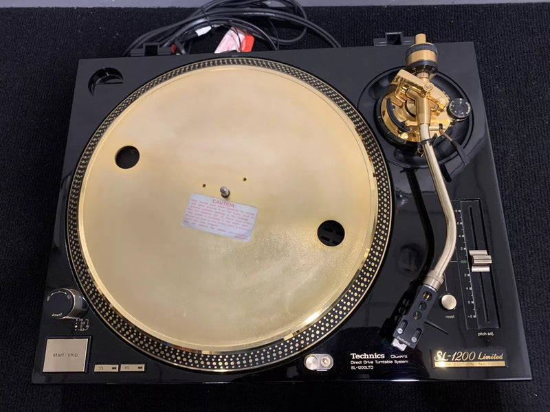 Technics SL-1200's Ltd Gold Limited Edition DJ Turntables Record Players (Pair)