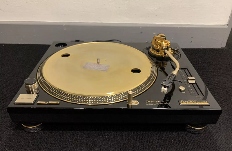 Technics SL-1200's Ltd Gold Limited Edition DJ Turntables Record Players (Pair)