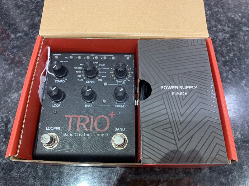 DigiTech TRIO+ Band Creator & Guitar Looper Effects Pedal Boxed