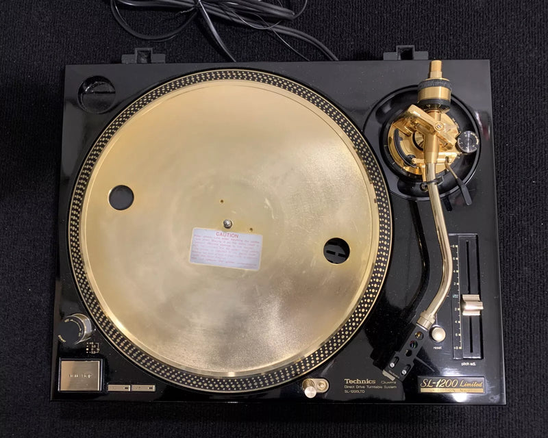 Technics SL-1200's Ltd Gold Limited Edition DJ Turntables Record Players (Pair)