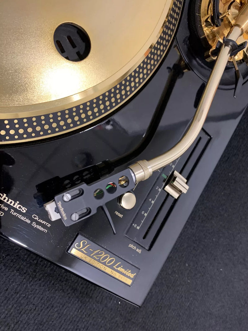 Technics SL-1200's Ltd Gold Limited Edition DJ Turntables Record Players (Pair)