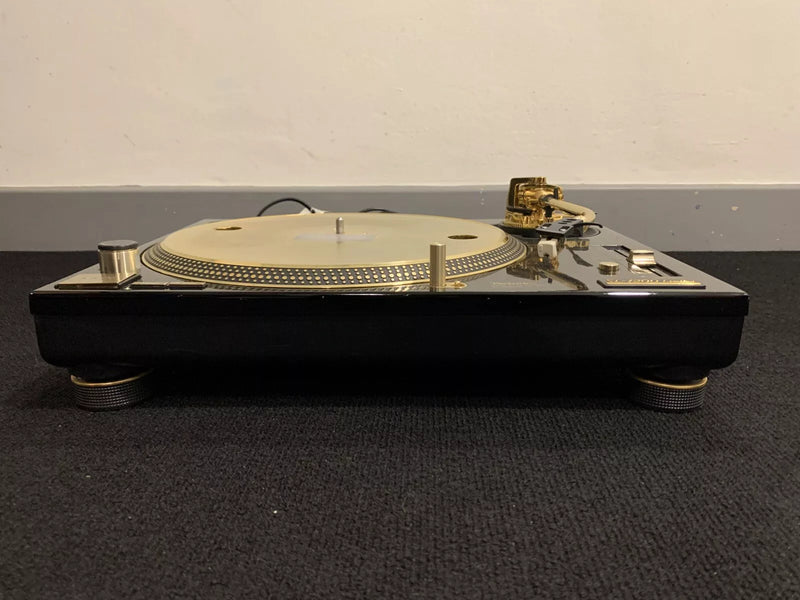 Technics SL-1200's Ltd Gold Limited Edition DJ Turntables Record Players (Pair)