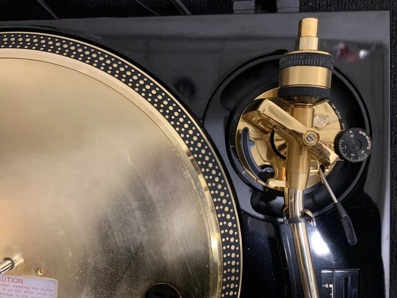 Technics SL-1200's Ltd Gold Limited Edition DJ Turntables Record Players (Pair)