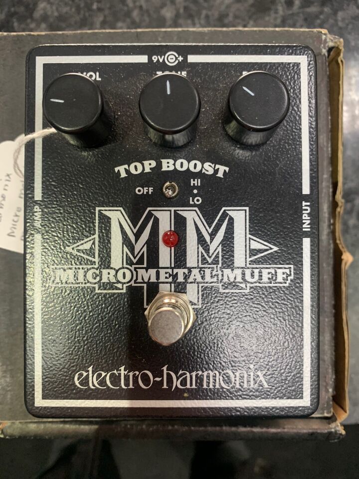 Electro-Harmonix Micro Metal Muff Effects Pedal with Top Boost (With Box)