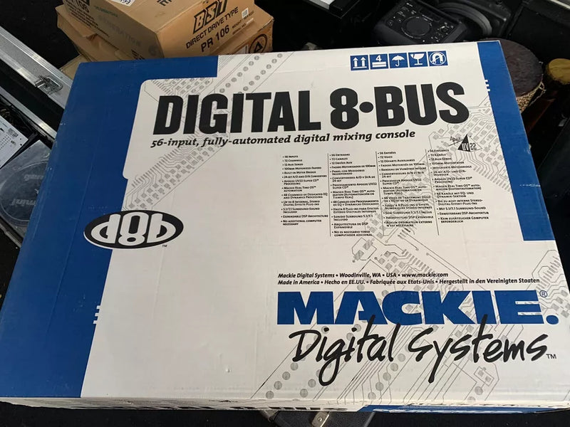 Mackie D8B 56 input / 72 channel with 8 bus digital audio mixer & PSU