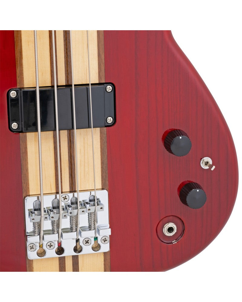 Aria Bass Guitar - SB 700 - Paduak Red