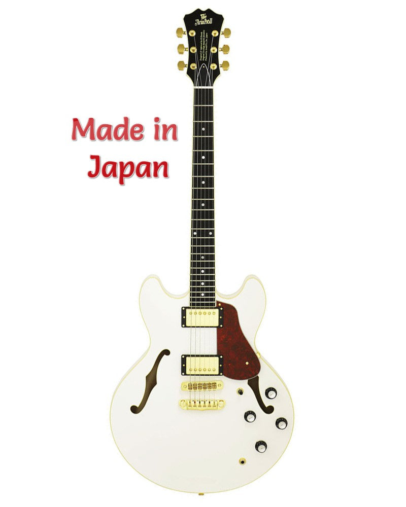 Aria Semi-Acoustic Guitar - TA Tonic - White