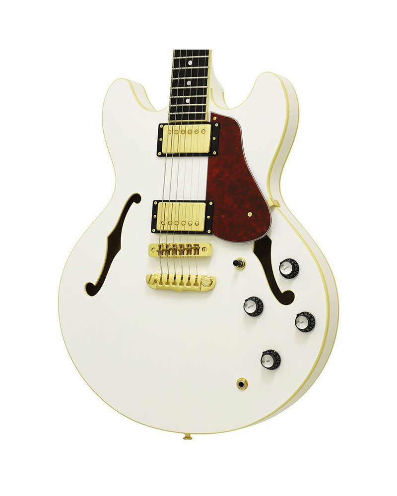 Aria Semi-Acoustic Guitar - TA Tonic - White