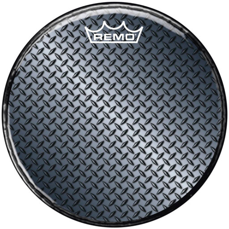 Remo 22" Graphic Standard bass drum head - Diamond Plate