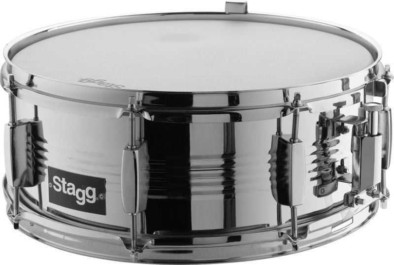 Stagg 14 x 5.5" steel snare drum with 8 pairs of lugs