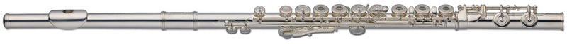 Stagg C Flute, open holes, in-line G, split E, silver plated
