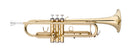 Stagg Bb Trumpet, ML-bore, Brass body material - clear lacquered