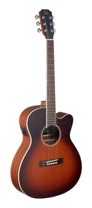 JN Guitars 4/4 cutaway acoustic-electric orchestra guitar with solid cedar top, Ezra series
