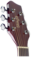 Stagg Sunburst auditorium cutaway acoustic-electric guitar with basswood top