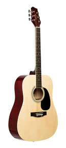 Stagg Natural dreadnought acoustic guitar with basswood top