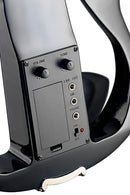 Stagg 4/4 electric violin set with black electric violin, soft case and headphones