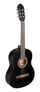 Stagg 3/4 black classical guitar with linden top