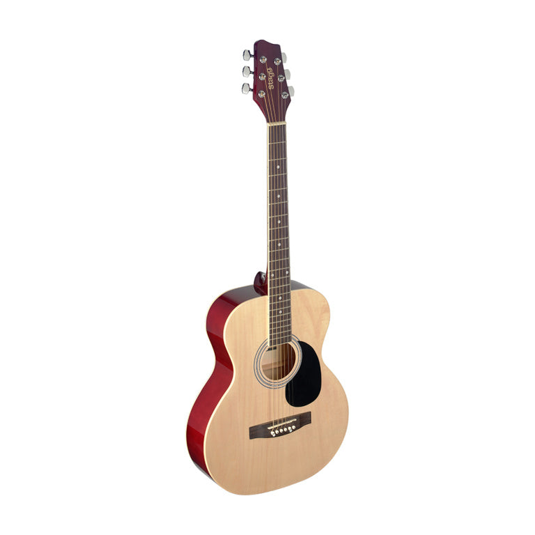 Stagg 4/4 natural-coloured auditorium acoustic guitar with basswood top