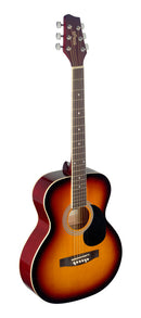 Stagg 4/4 sunburst auditorium acoustic guitar with basswood top