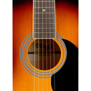 Stagg 4/4 sunburst auditorium acoustic guitar with basswood top