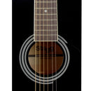Stagg 4/4 black auditorium acoustic guitar with basswood top