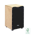 Stagg Standard-sized birch cajón with black front board finish