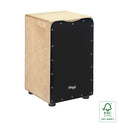Stagg Standard-sized birch cajón with black front board finish