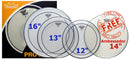 Remo ProPack (12", 13", 16" Pinstripe Clear + FREE 14" BA-0114-00)