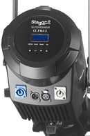 Stagg 200-watt profile stage light, daylight, black plastic case (Fixed Lens Spot 200)