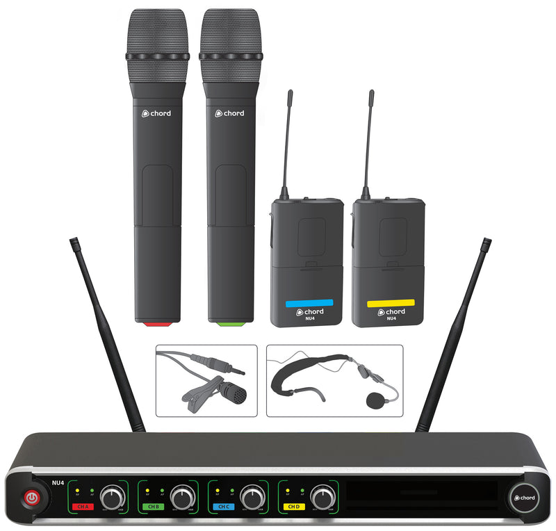 NU4-C Quad UHF System - Combo