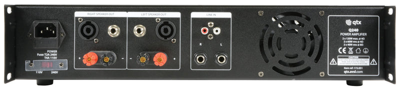 Q240 power amplifier 2 x 120W