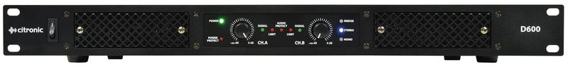 D600 Class-D Amplifier 2 x 300Wrms