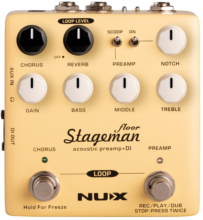 Stageman Floor Acoustic Preamp DI Pedal