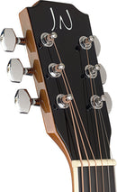JN Guitars Dark cherryburst acoustic-electric auditorium guitar with solid spruce top, Bessie series