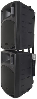 PAV10 portable PA set + 2 UHF mics, CD/DVD, USB/SD & Bluetooth