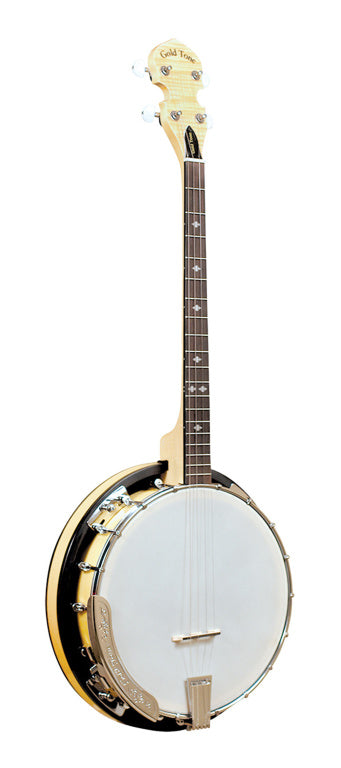 Gold Tone 4-string Cripple Creek tenor banjo with resonator and gigbag