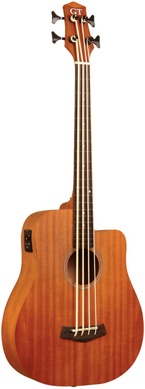 Gold Tone 25" fretless acoustic-electric micro bass with mahogany top and bag included