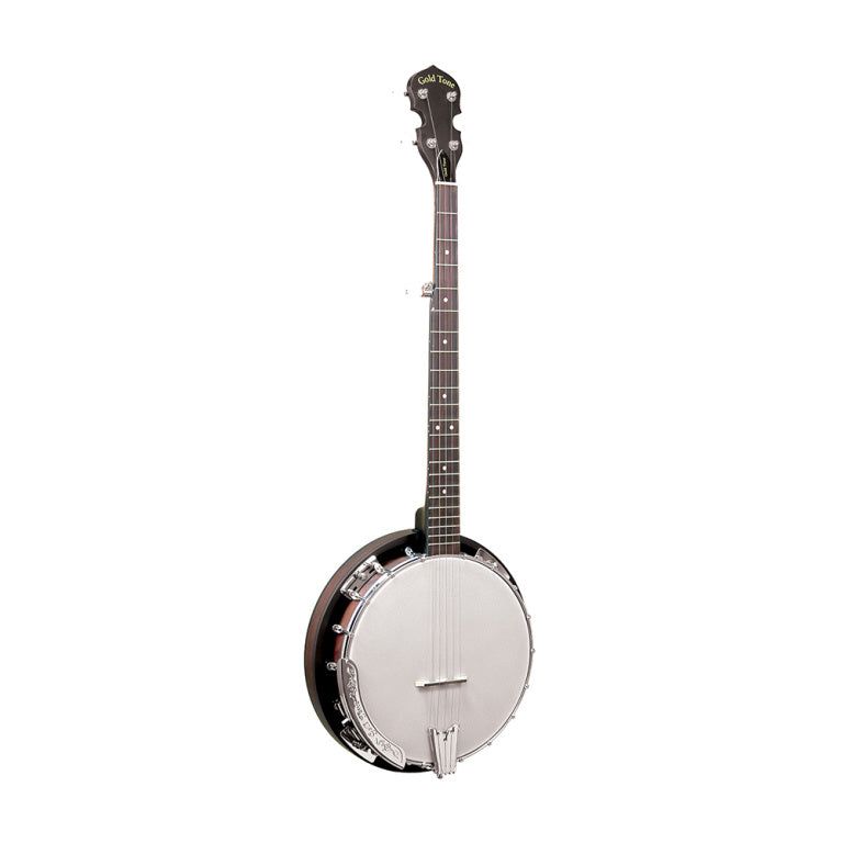 Gold Tone 5-string Cripple Creek Bluegrass banjo pack with bag, instructional DVD, strap, picks and tuner