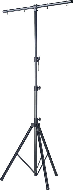 Stagg Single tier lighting stand,  heavy - Metallic Black