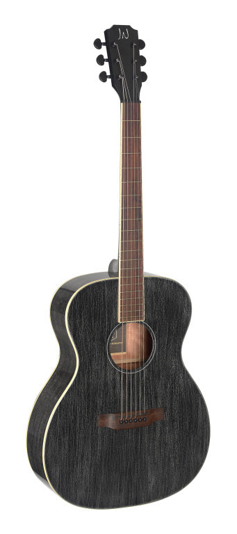 JN Guitars Acoustic auditorium guitar with solid mahogany top, Yakisugi series