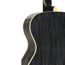 JN Guitars Acoustic auditorium guitar with solid mahogany top, Yakisugi series
