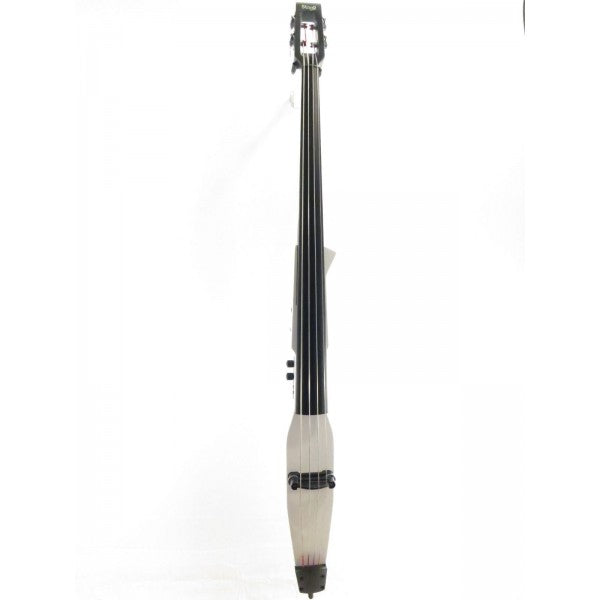 Stagg EDB-3/4 WH White Electric Upright Double Bass with Gig Bag - Stick Bass