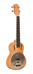 Gold Tone Tenor-scale curly maple resonator ukulele with bag
